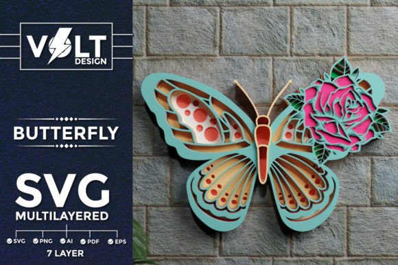 Bringing Depth to Life with Butterfly 3D SVG Multilayered Papercut Designs