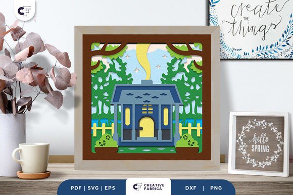 Bringing Nature Indoors with the Spring Home 3D Shadow Box Paper Cut