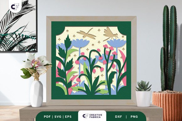 Bringing Spring Indoors: A Guide to the Meadow Scene 3D Shadow Box Paper Cut