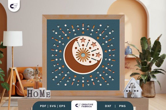 Bringing the Moon Night Boho 3D Light Box SVG to Life: A Maker's Guide to Layered Decor