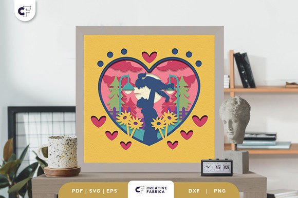Crafting a Dad & Daughter 3D Shadow Box SVG Gift