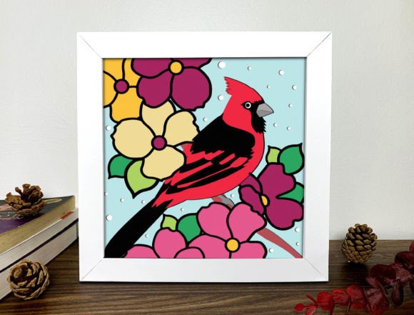 Crafting Depth: A Guide to the Cardinal Shadow Box 3D SVG
