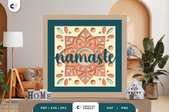 Crafting Serenity: Integrating the Lotus Namaste 3D Shadow Box Papercut into Your Creative Workflow