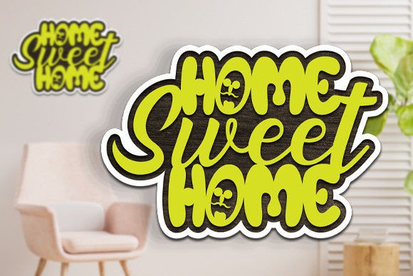 Elevate Your Space with 3D Home Sweet Home Decor