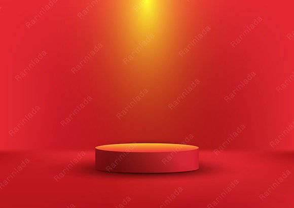 Elevating Brand Perception: The Strategic Power of the 3D Red Podium Spotlight in Modern Design