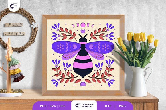 Elevating Dimensional Craft: The Strategic Value of Honey Bee Folk Art 3D Paper Cut SVG in Modern Design