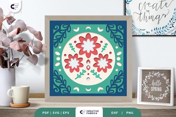 Elevating Spatial Design: The Strategic Rise of Folk Art Floral 3D Shadow Box Paper Cut Templates