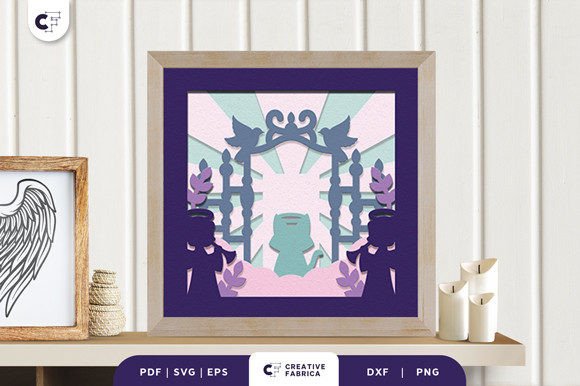 Honoring Memory with the Cat Rainbow Bridge 3D Shadowbox SVG