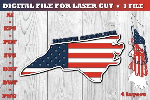 Precision and Pride: Leveraging the North Carolina USA 3D SVG Flag for Advanced Digital Fabrication