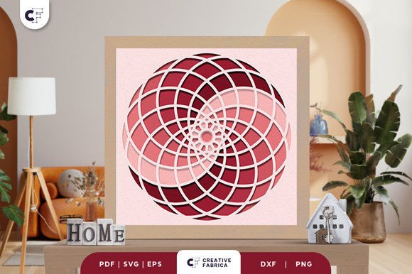 Transforming Flat Paper into Depth: The 3D Shadow Box Circle Shape Paper Cut